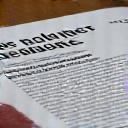 Newspaper headline about local business success