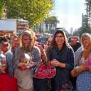 People enjoying a community festival in Edinburgh
