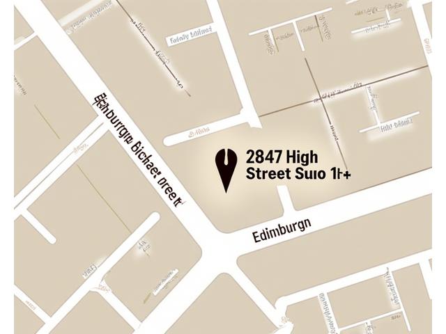 Map showing the location of The Roastery Nook at 2847 High Street, Edinburgh