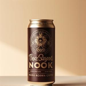 Cans of The Roastery Nook's Nitro Coffee showcasing the nitrogen pour effect.